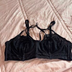 Torrid Black Lace Bralette Strappy Plus Size 1X NEW